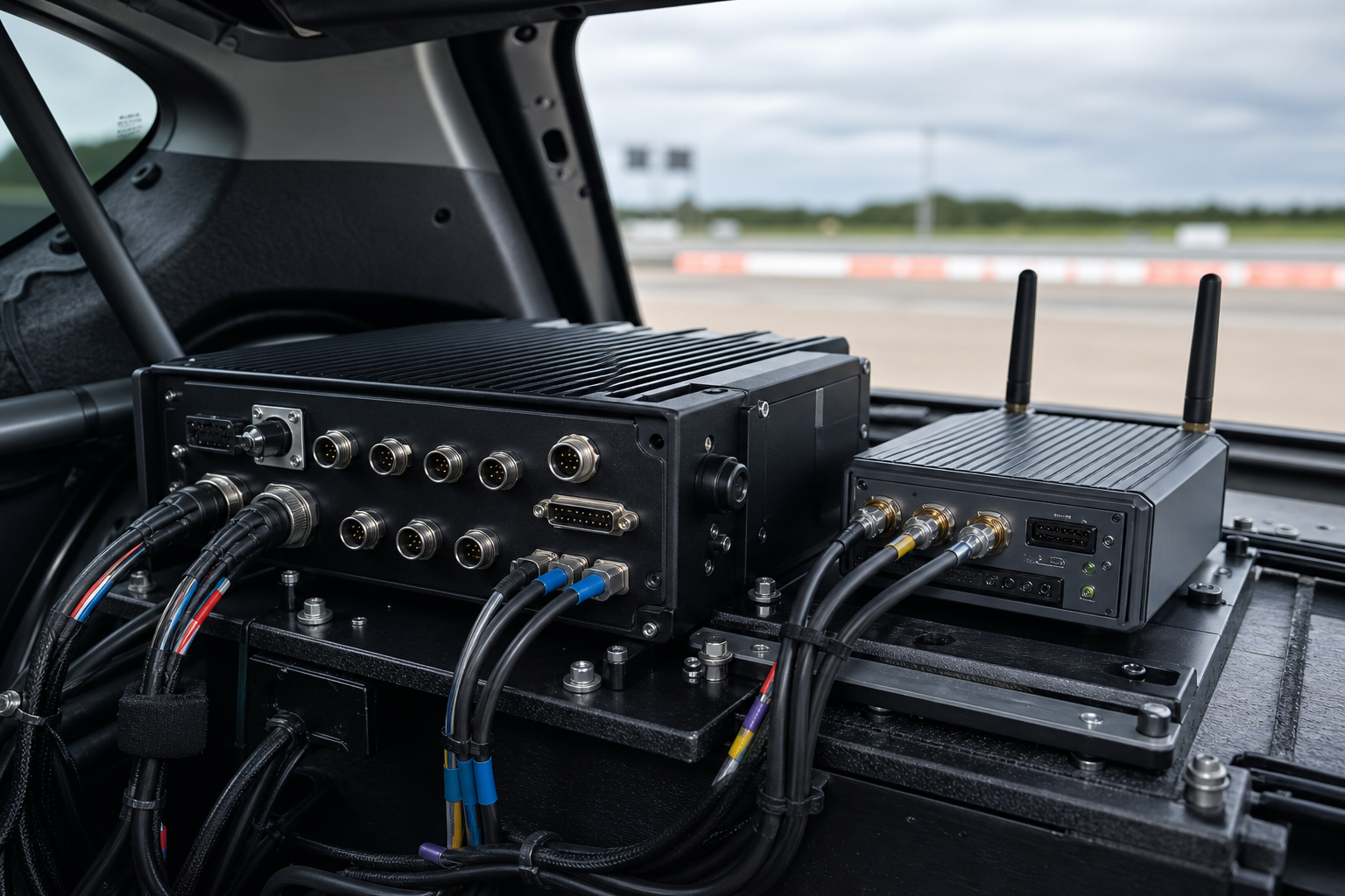 Automated driverless vehicle testing hardware